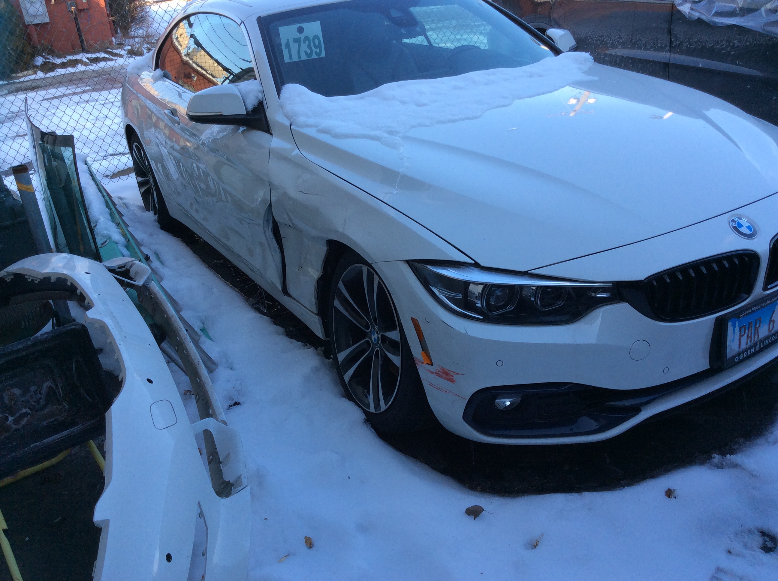 BMW X6 M — Front-End Collision — before